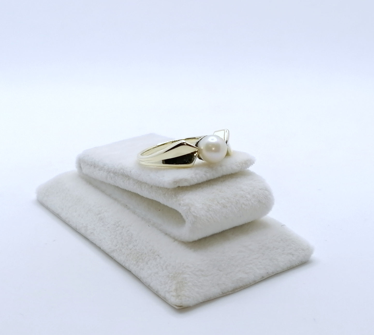 Ring Gold 585er Perlenring Damenring Gr. 53
