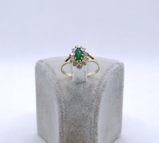 Ring Gold 585er mit Zirkonia Damenring Gr. 66