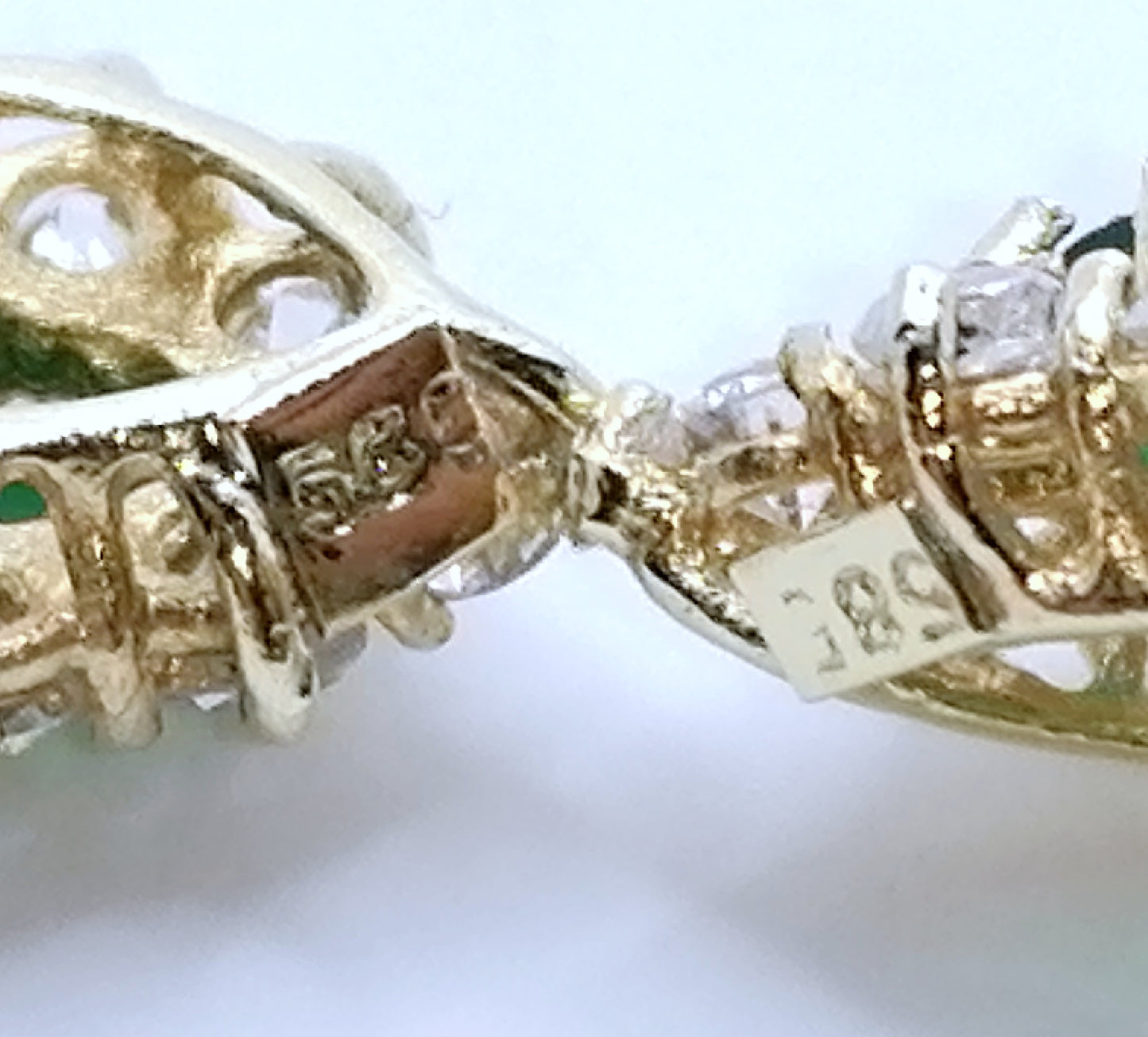 Ohrringe 585er Gold mit Zirkonia - Ohrhänger
