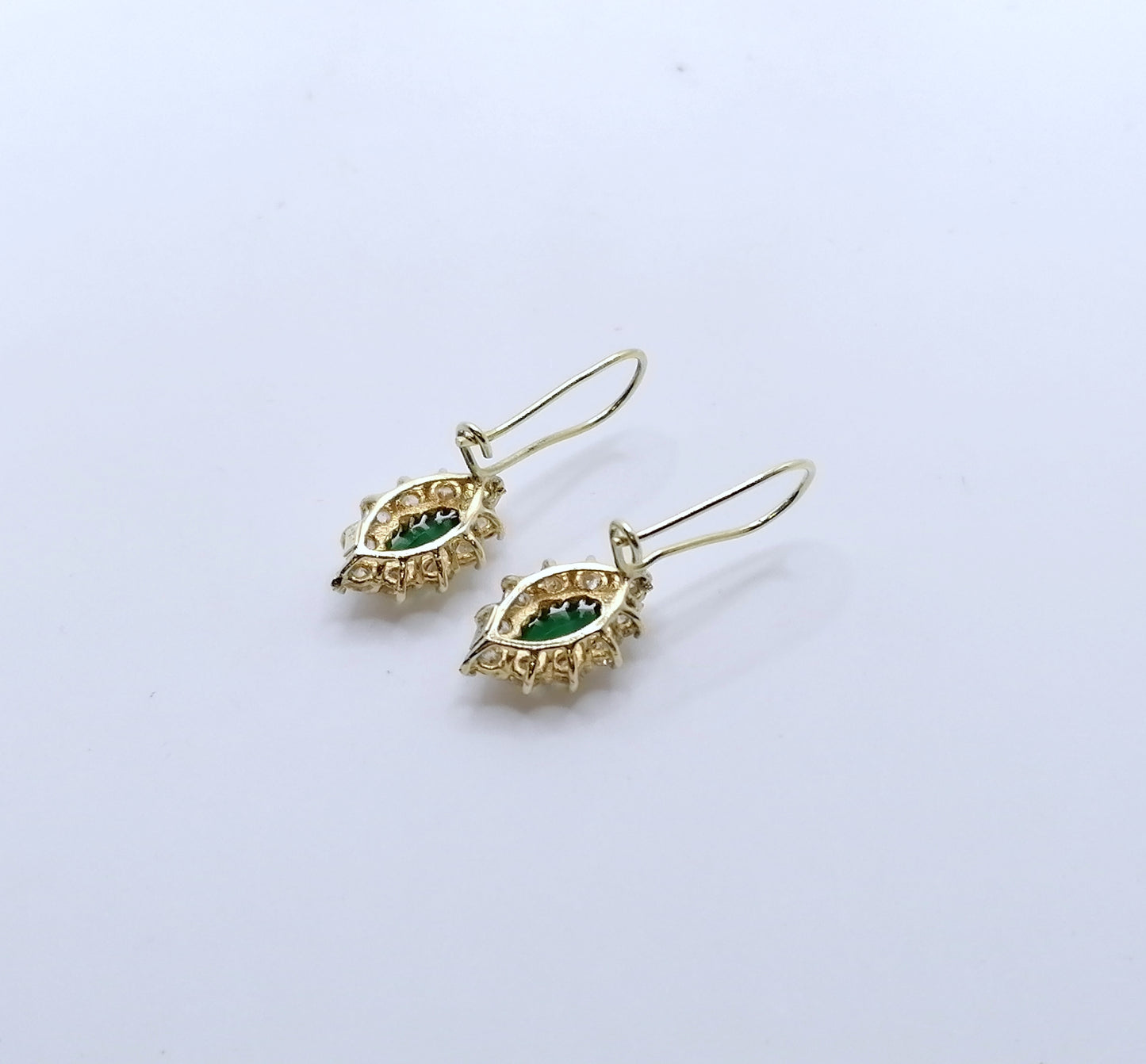 Ohrringe 585er Gold mit Zirkonia - Ohrhänger