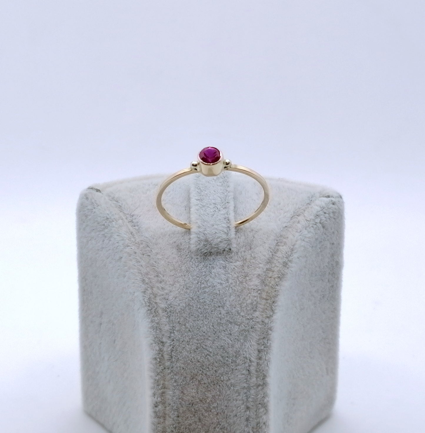Ring Gold 585er mit Rubin Gr. 60