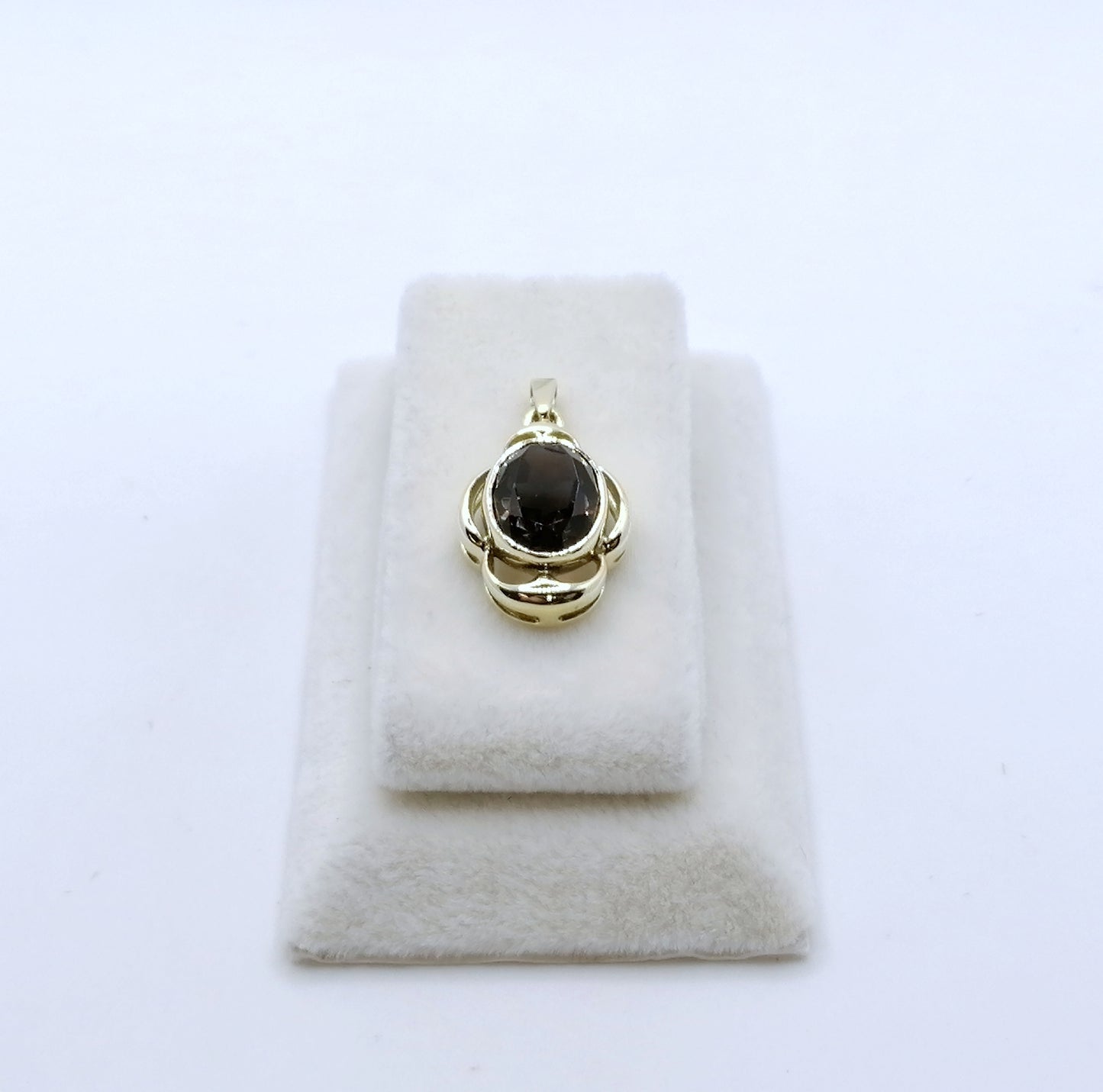 Anhänger Gold 333er mit Rauchquarz