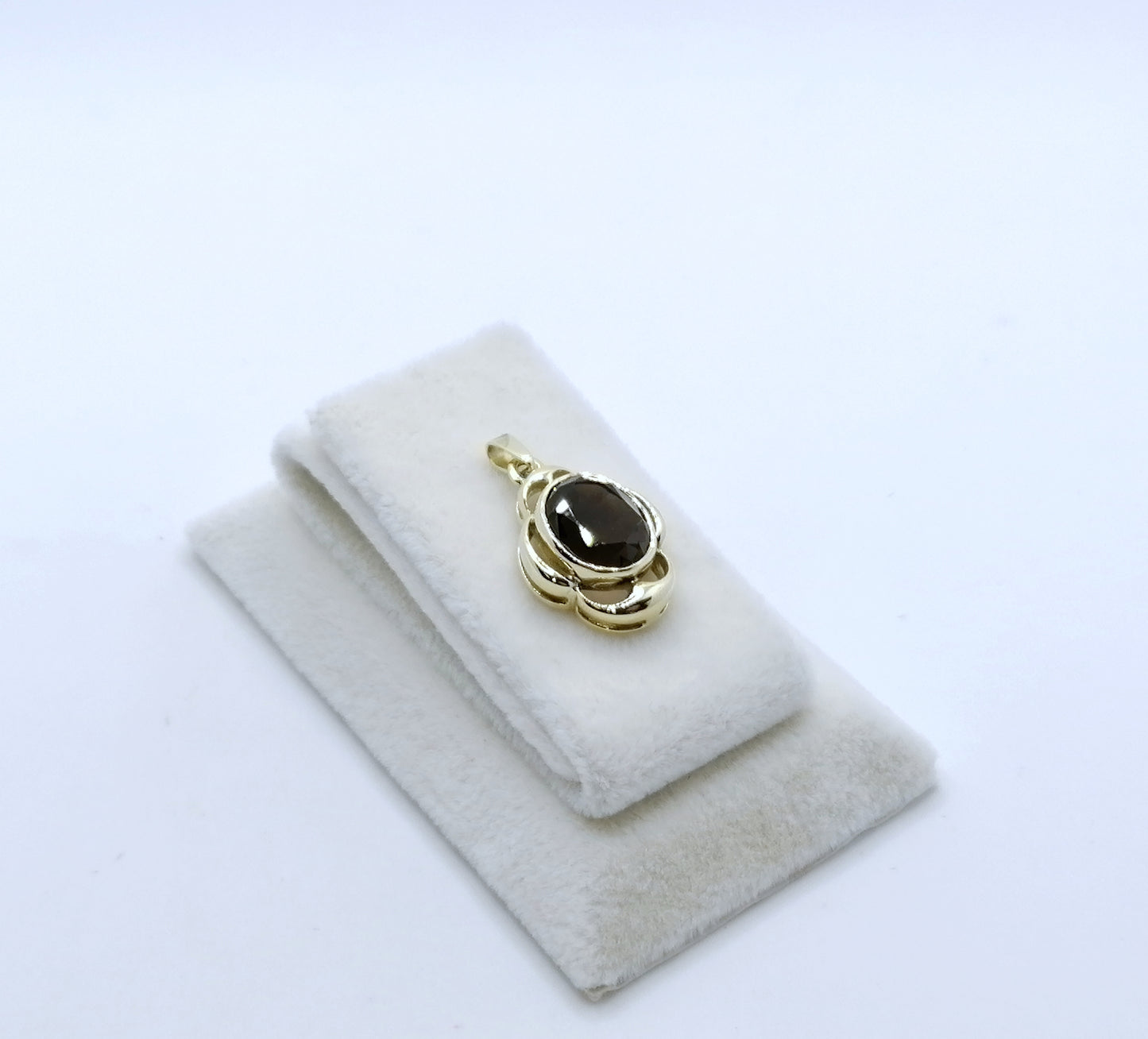 Anhänger Gold 333er mit Rauchquarz