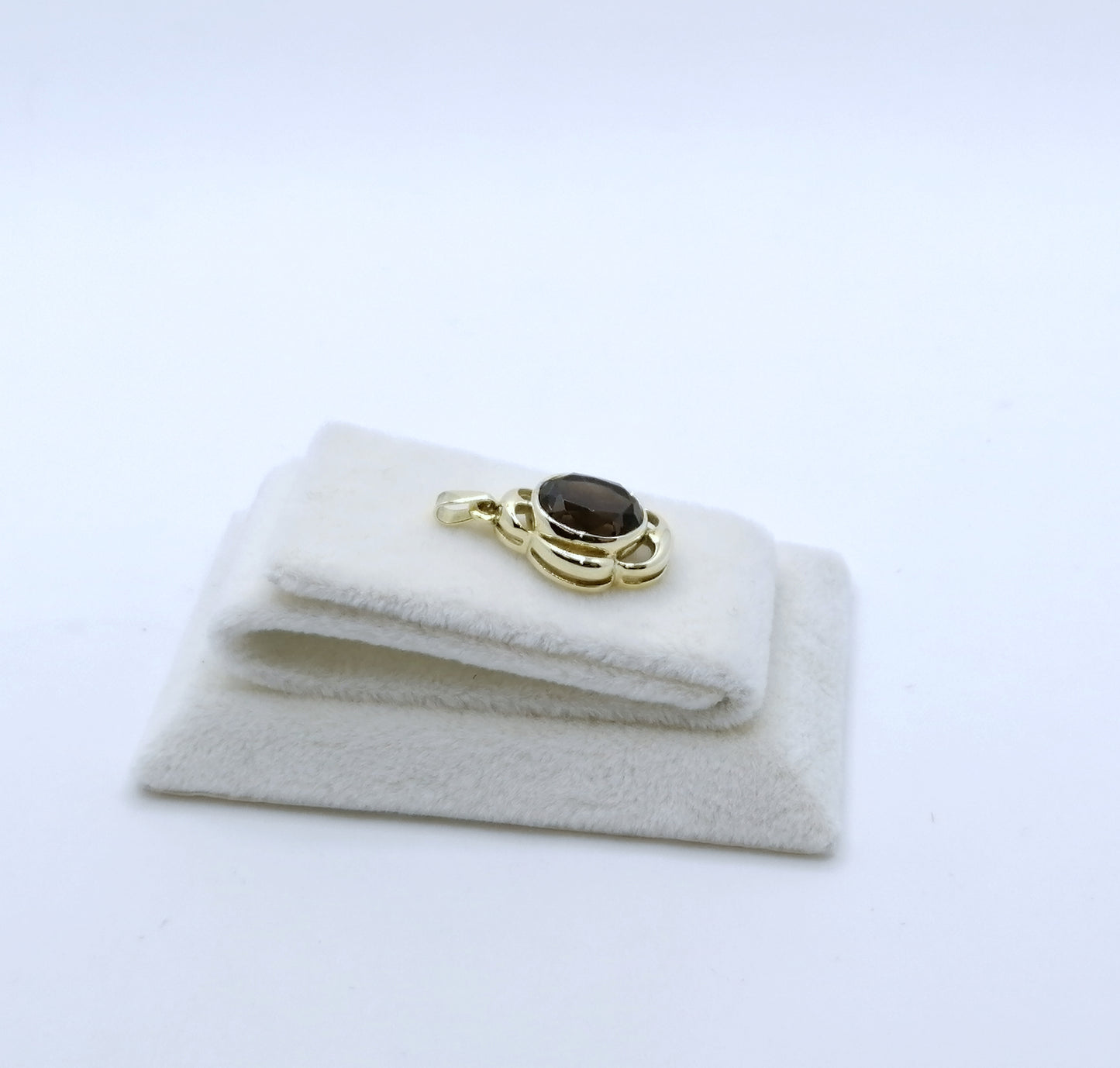 Anhänger Gold 333er mit Rauchquarz