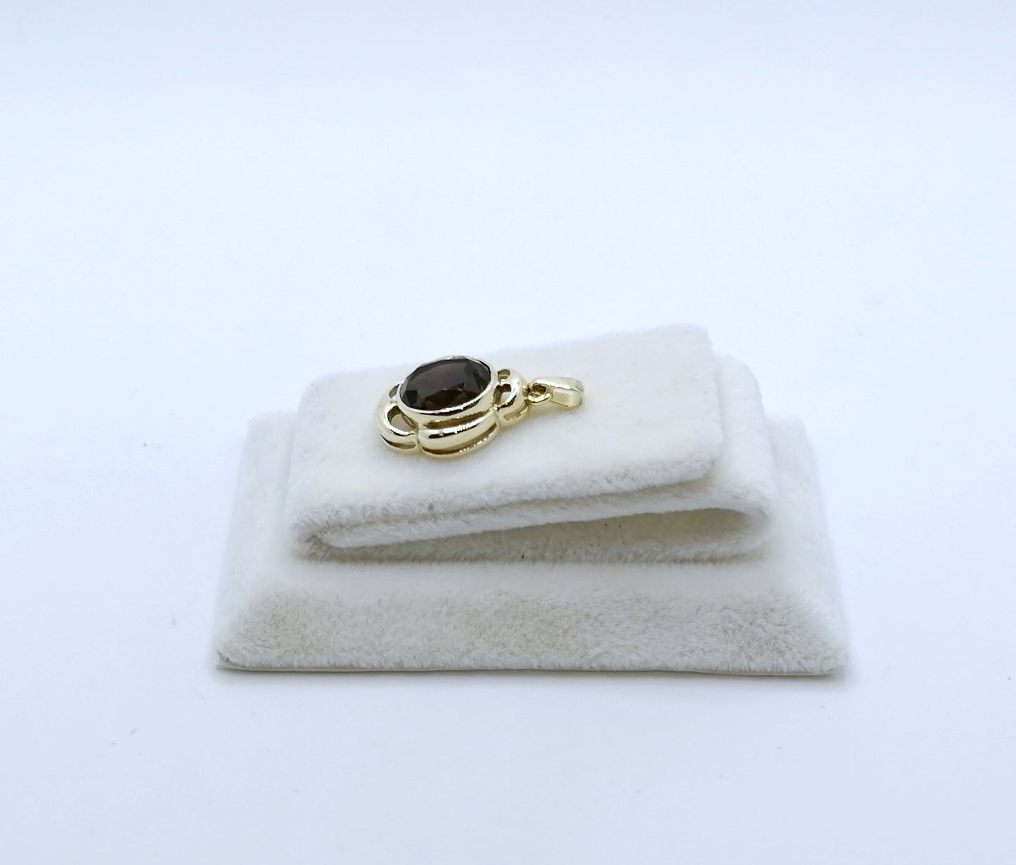 Anhänger Gold 333er mit Rauchquarz