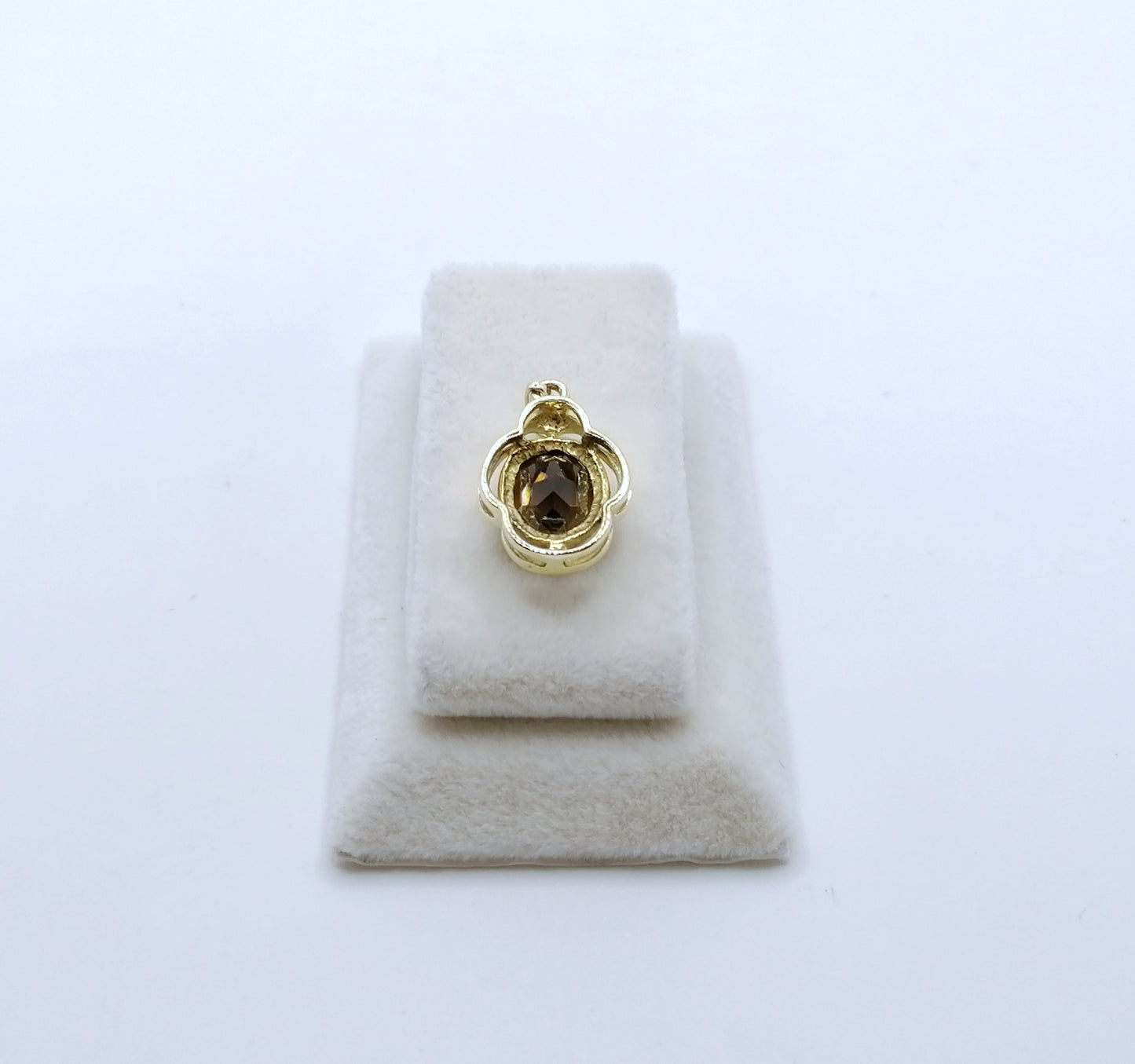Anhänger Gold 333er mit Rauchquarz
