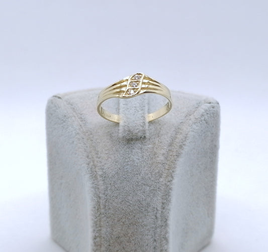 Ring Gold 585er mit Zirkonia Damenring Gr. 63