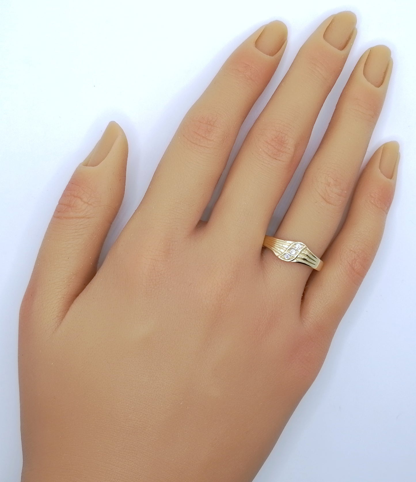 Ring Gold 585er mit Zirkonia Damenring Gr. 63