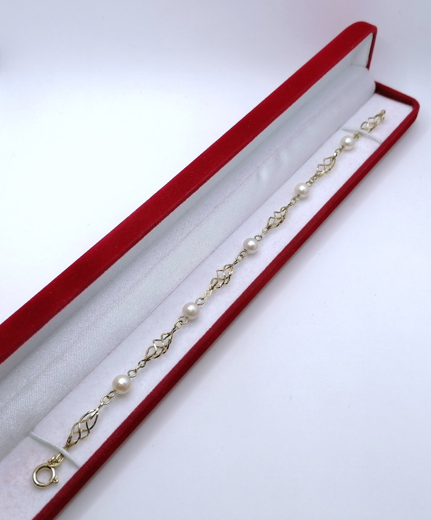 Armband Gold 333er mit Perlen