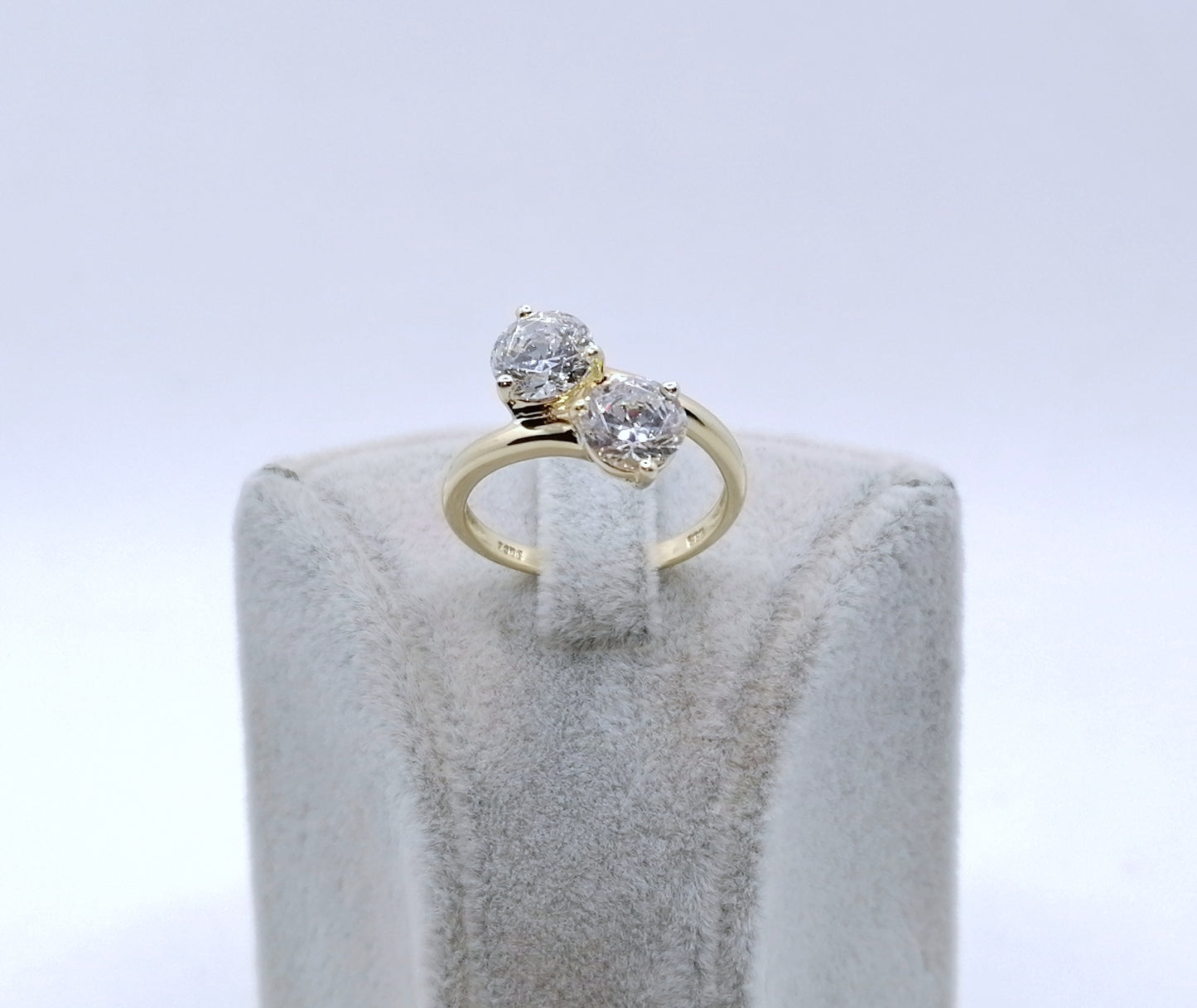 Ring Gold 585er mit Zirkonia Damenring Gr. 57