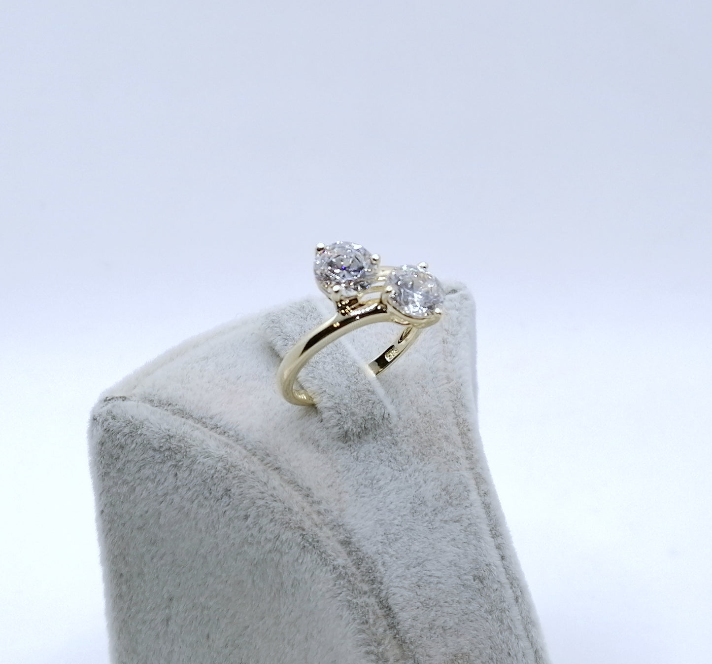 Ring Gold 585er mit Zirkonia Damenring Gr. 57