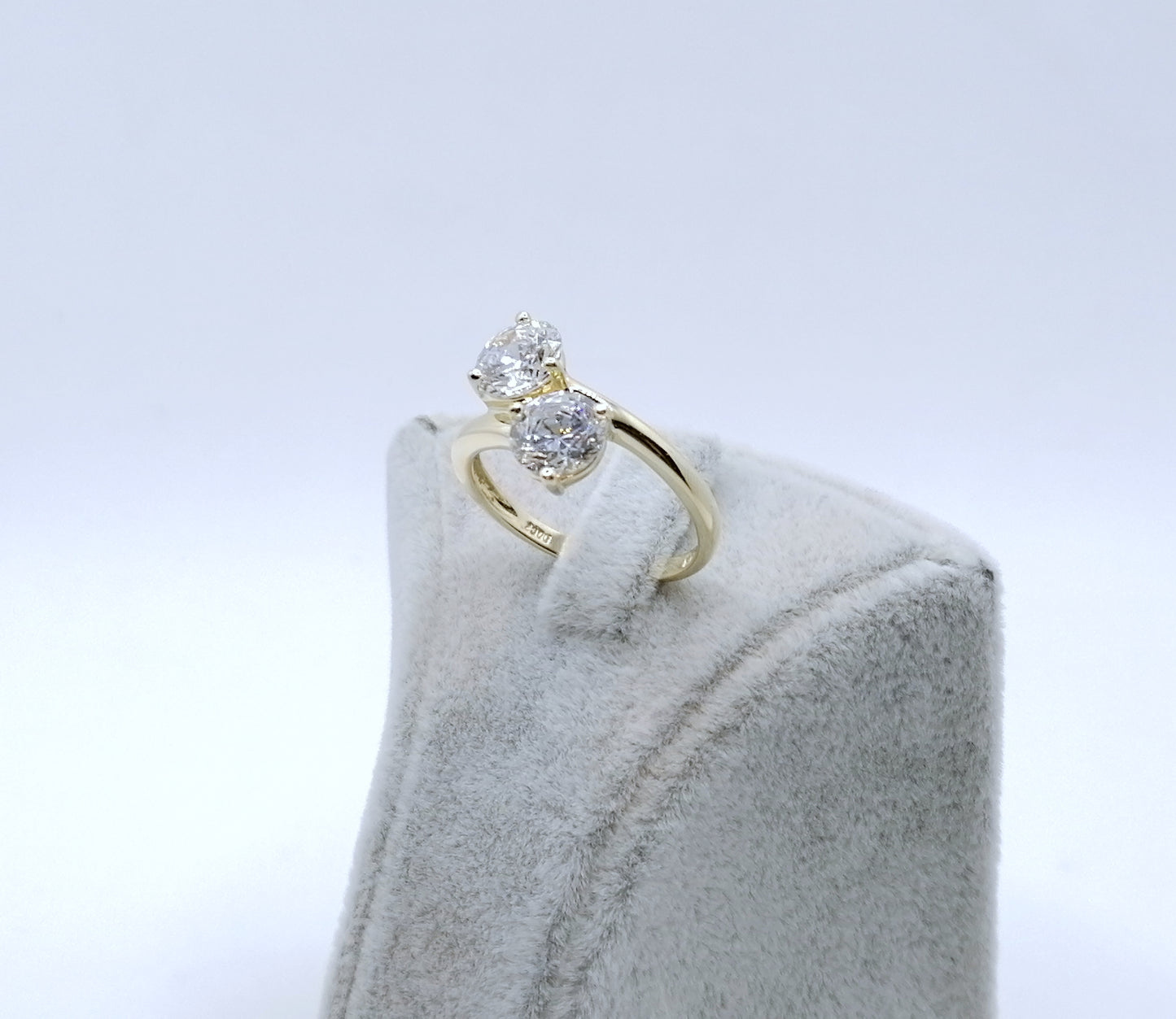 Ring Gold 585er mit Zirkonia Damenring Gr. 57