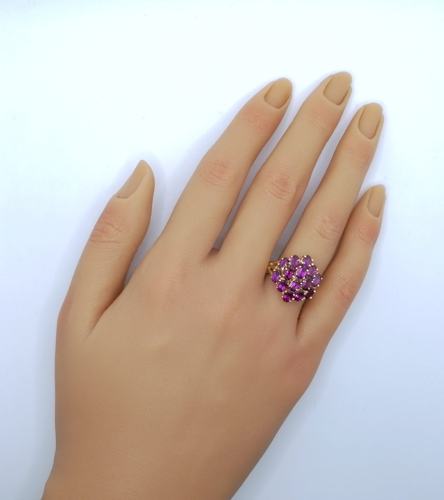 Ring Gold 375er mit Rhodolith Granat Gr. 63