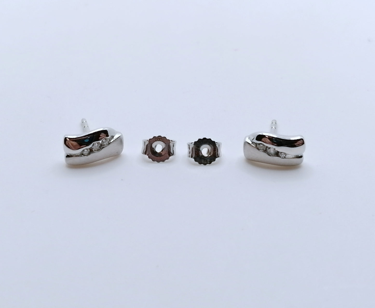 Ohrstecker Weißgold 333er mit Zirkonia