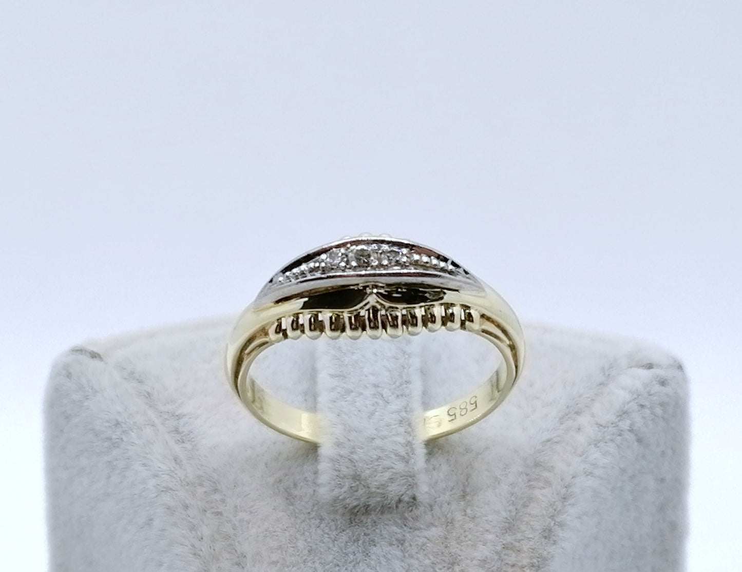 Ring Gold 585er mit funkelnden Brillanten Gr. 63