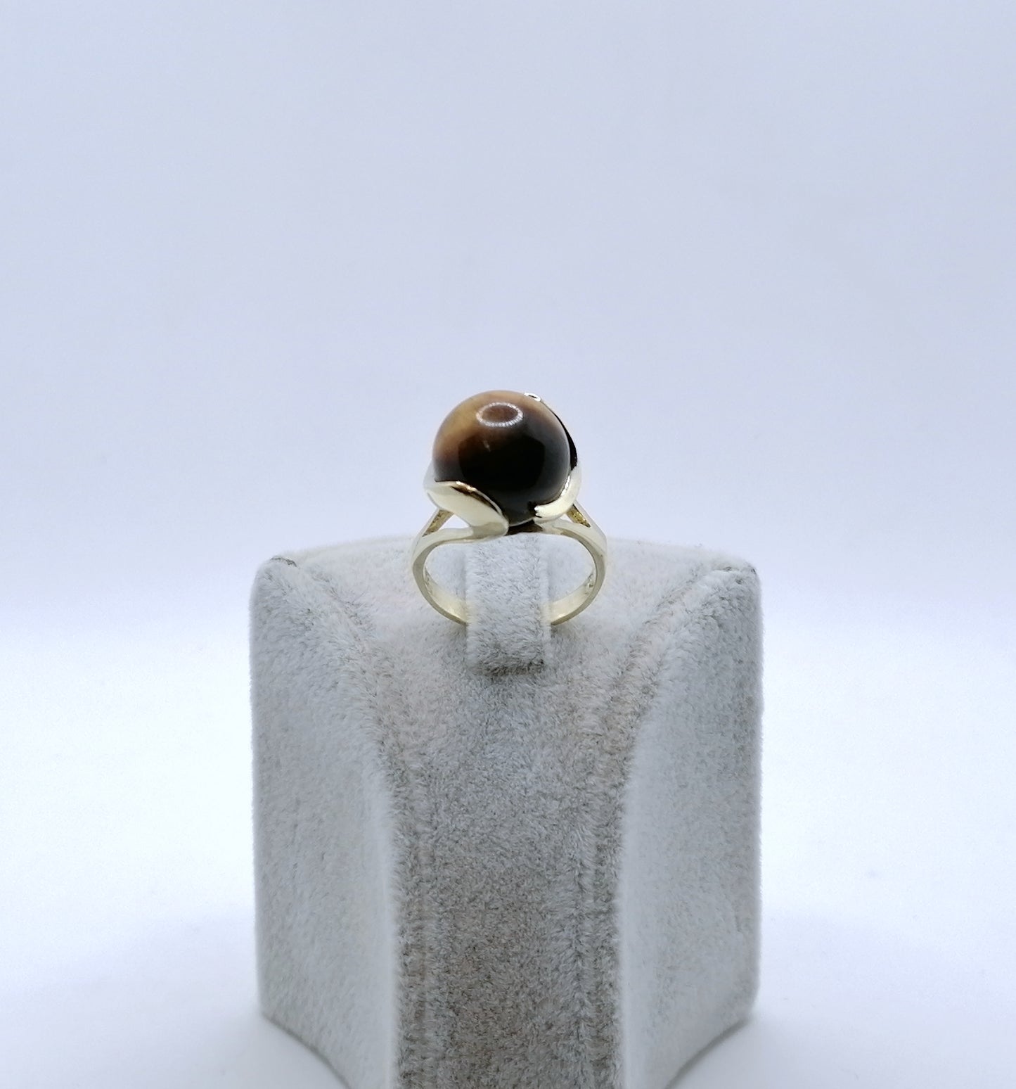 Ring Gold 333er mit Tigerauge Gr. 53