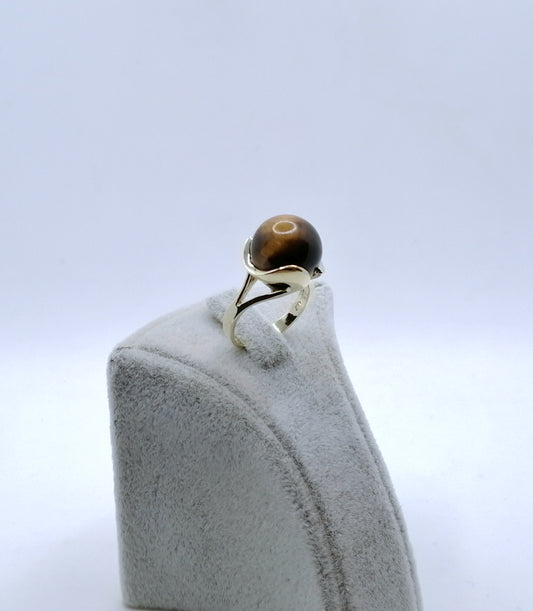Ring Gold 333er mit Tigerauge Gr. 53