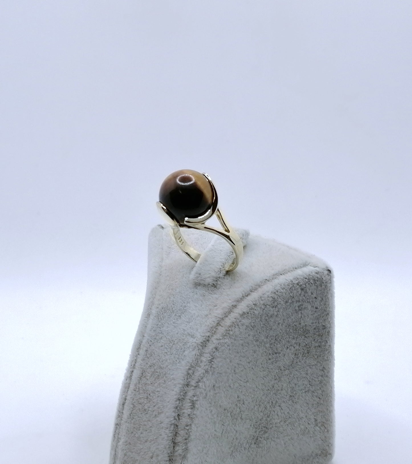 Ring Gold 333er mit Tigerauge Gr. 53