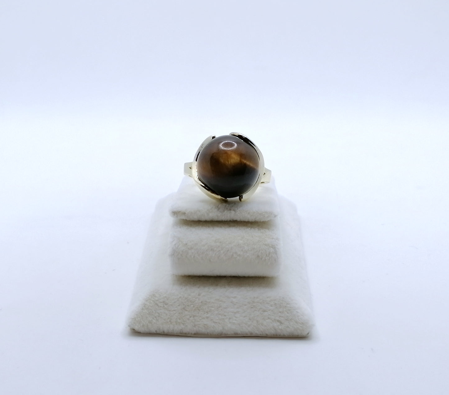 Ring Gold 333er mit Tigerauge Gr. 53