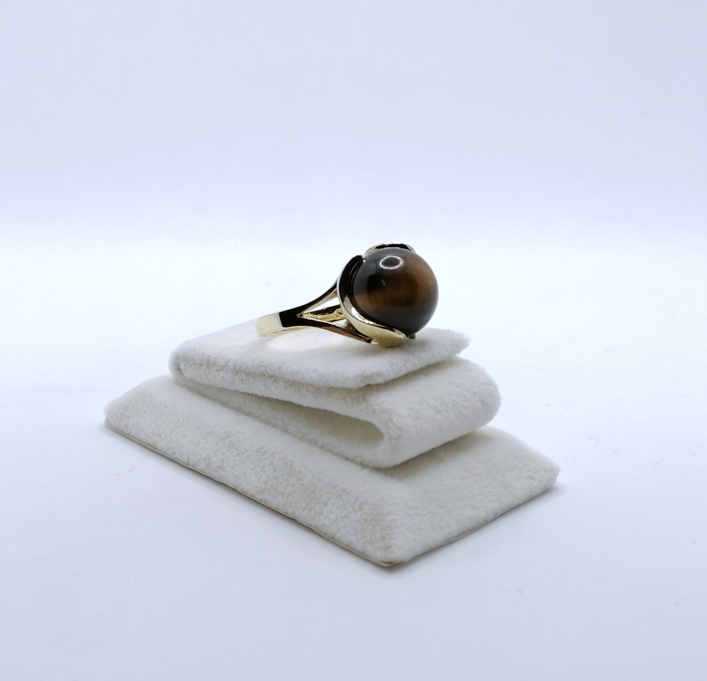 Ring Gold 333er mit Tigerauge Gr. 53