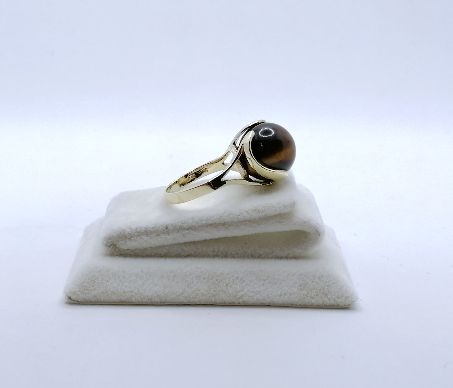 Ring Gold 333er mit Tigerauge Gr. 53