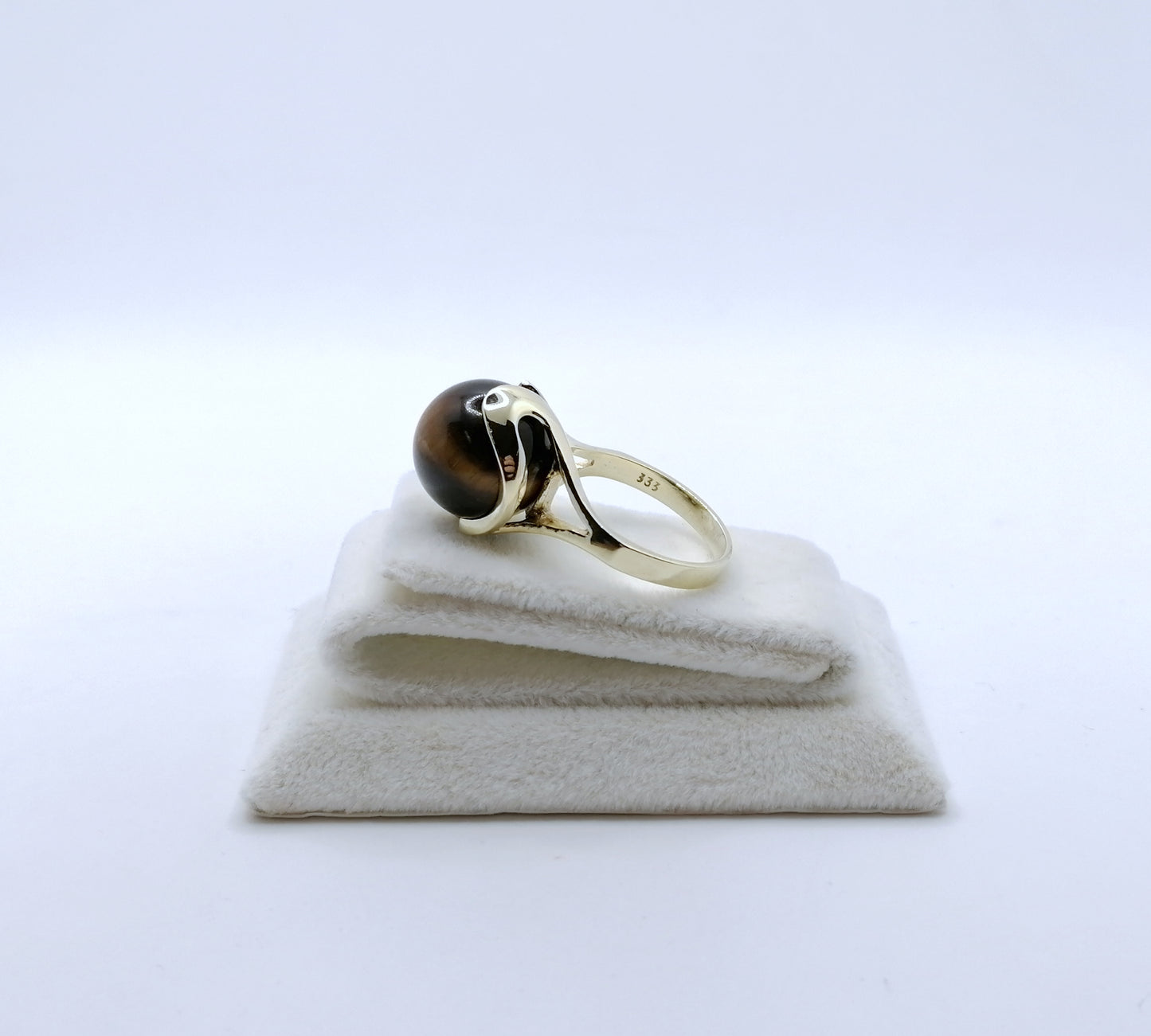 Ring Gold 333er mit Tigerauge Gr. 53