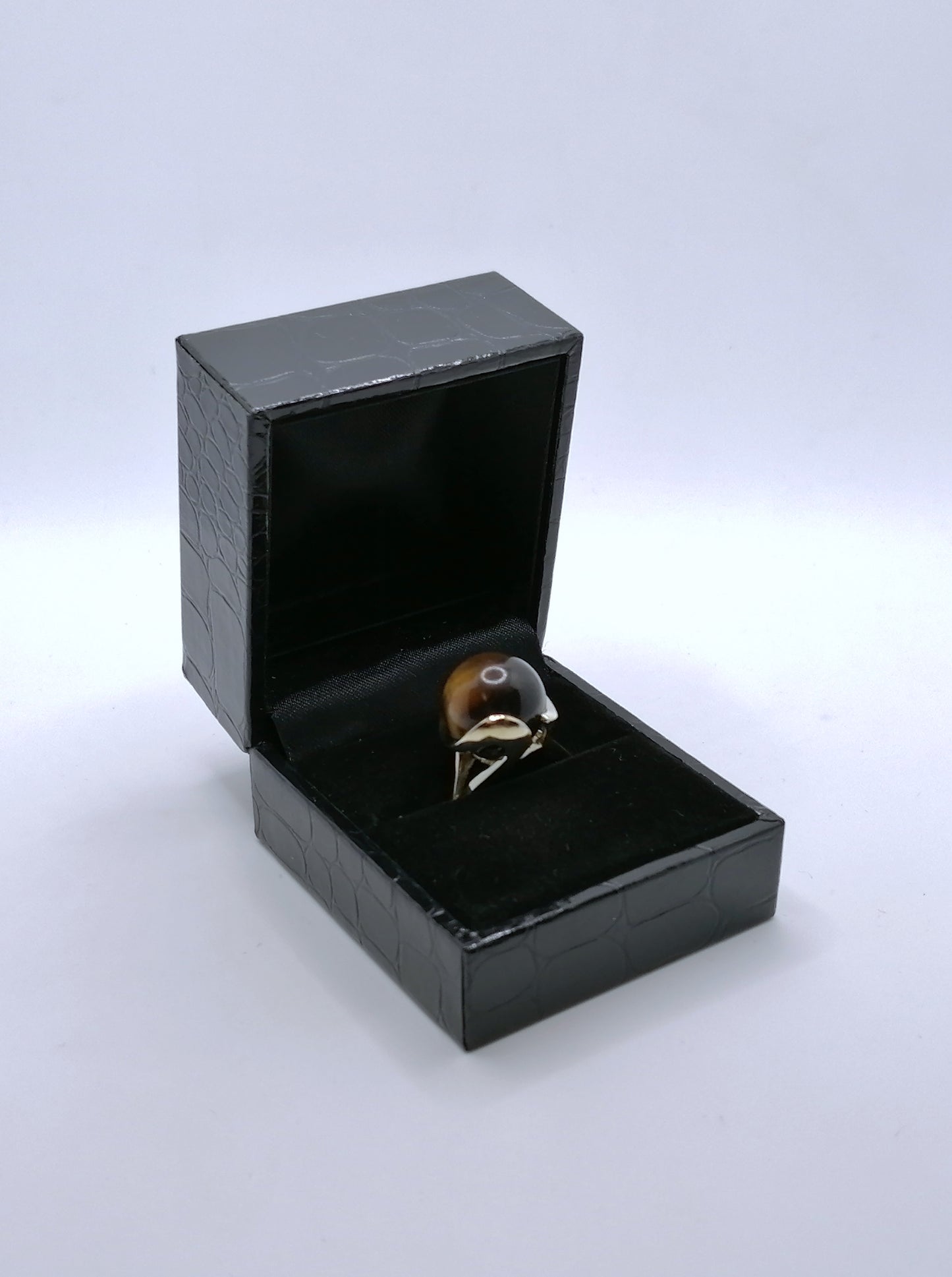 Ring Gold 333er mit Tigerauge Gr. 53