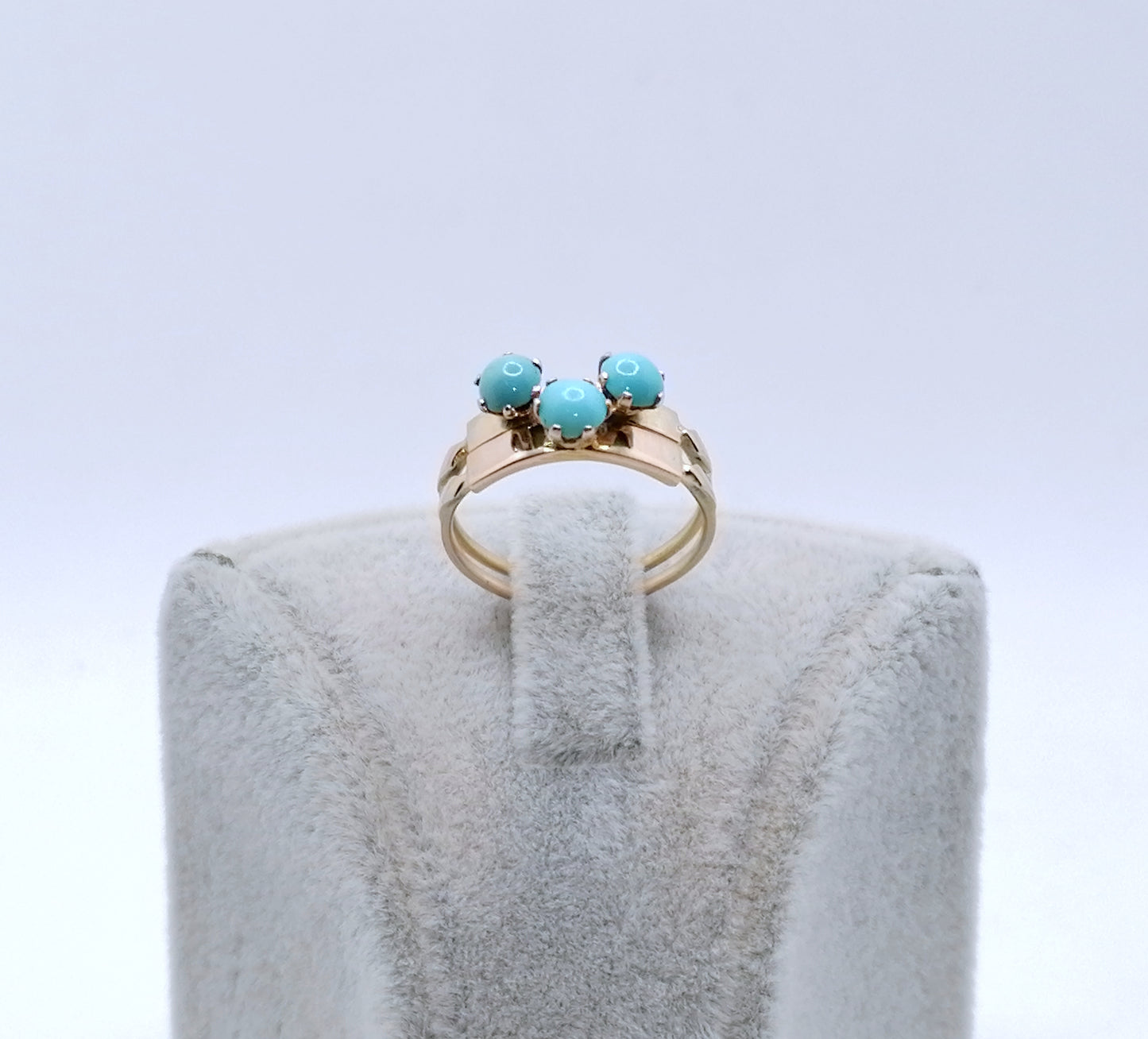 Ring Gold 585er mit Türkissteinen