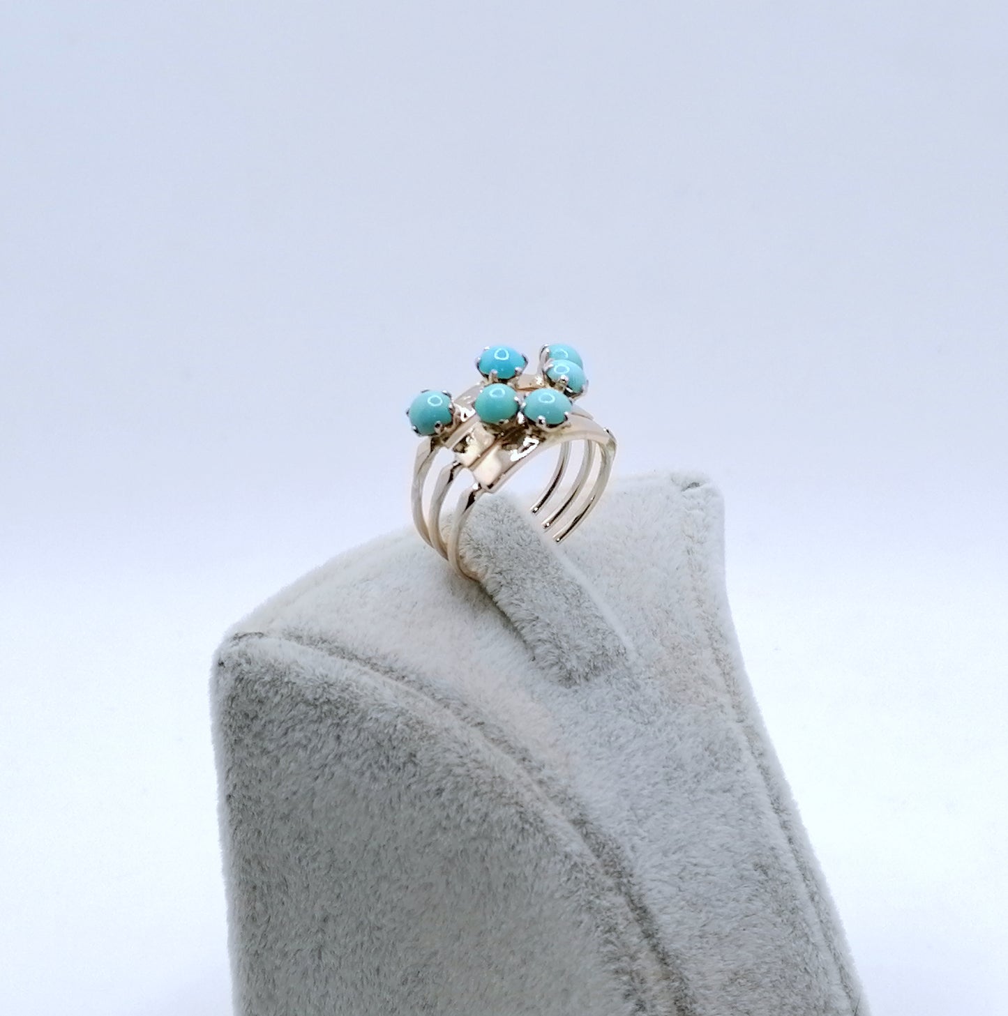 Ring Gold 585er mit Türkissteinen