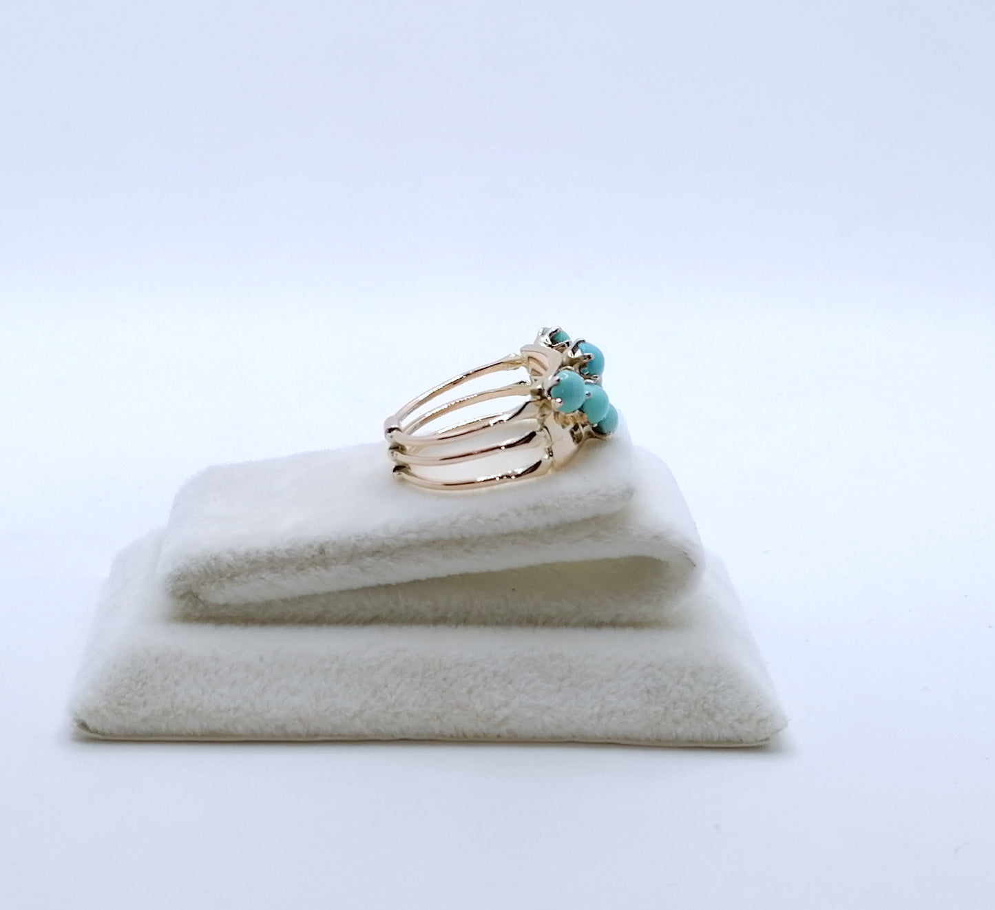 Ring Gold 585er mit Türkissteinen