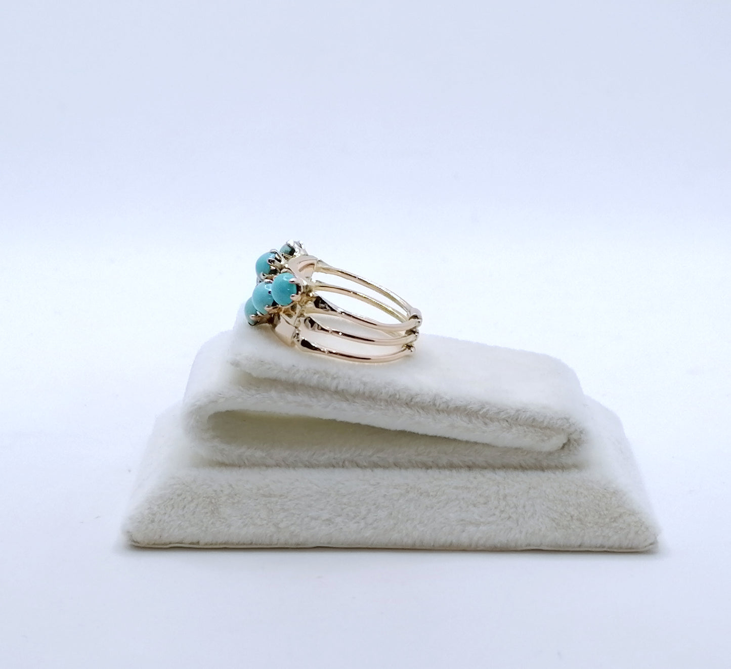 Ring Gold 585er mit Türkissteinen