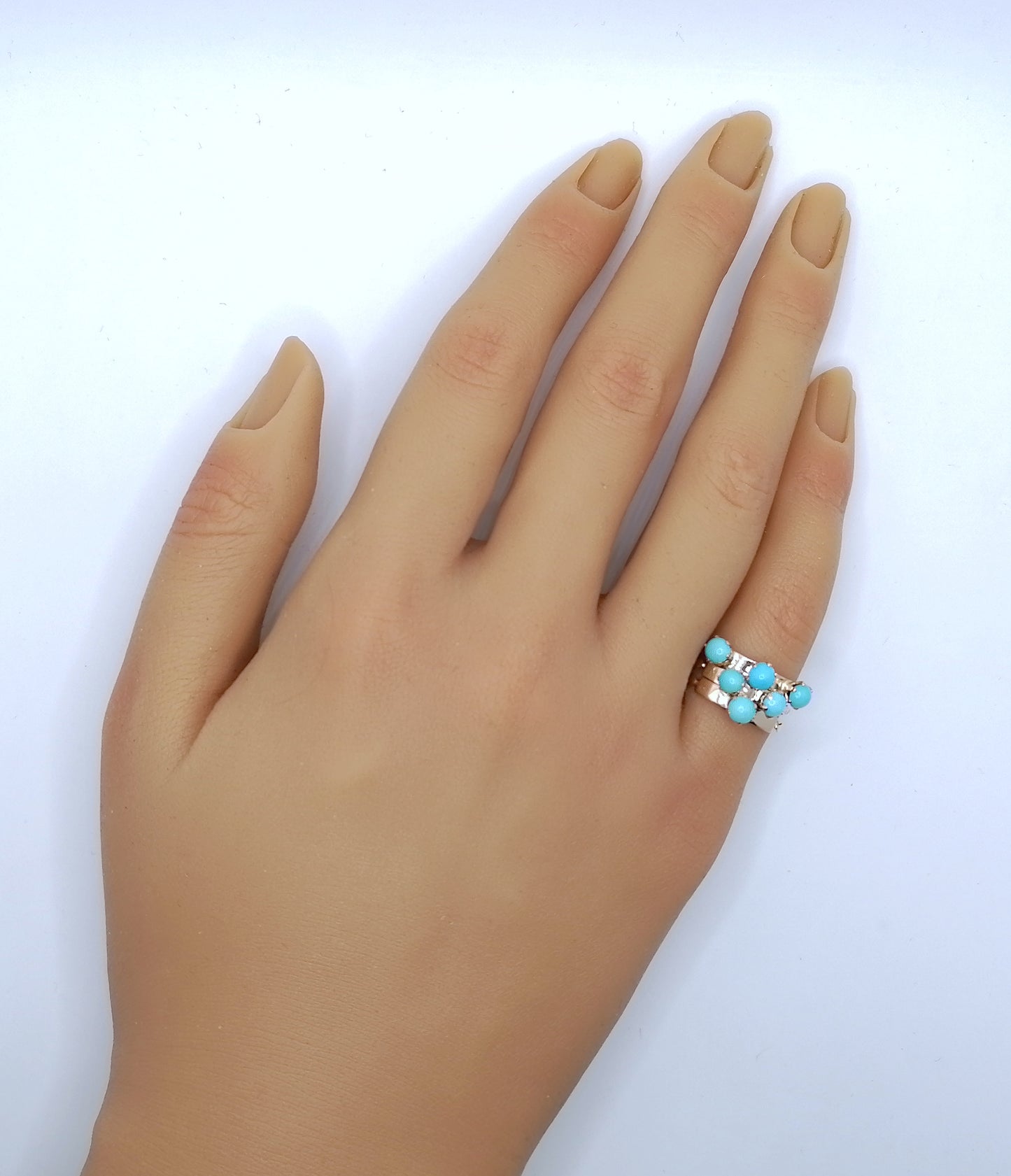 Ring Gold 585er mit Türkissteinen