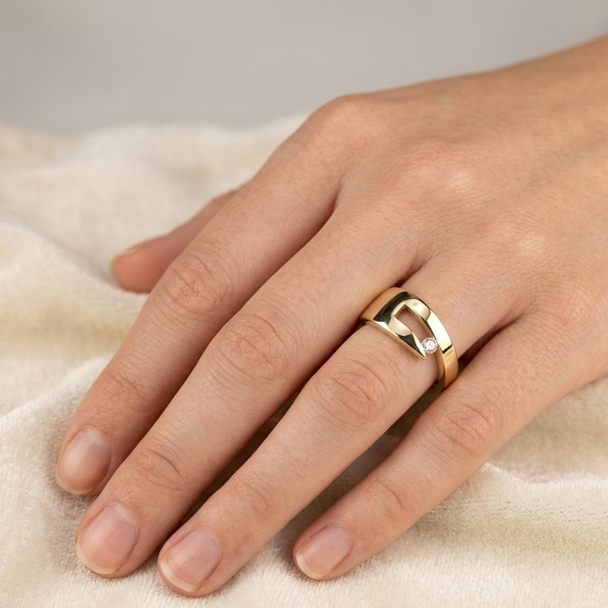 Ring Gold 333er mit Zirkonia