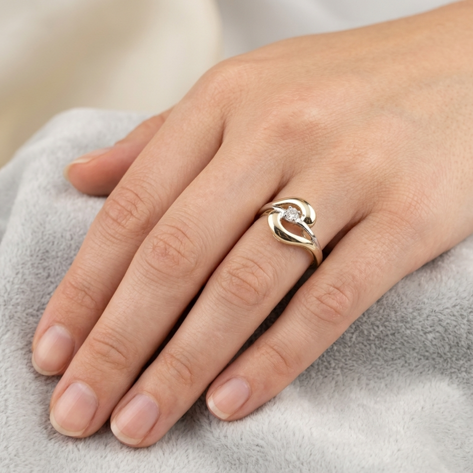 Ring Brillant Solitär Gold 585er