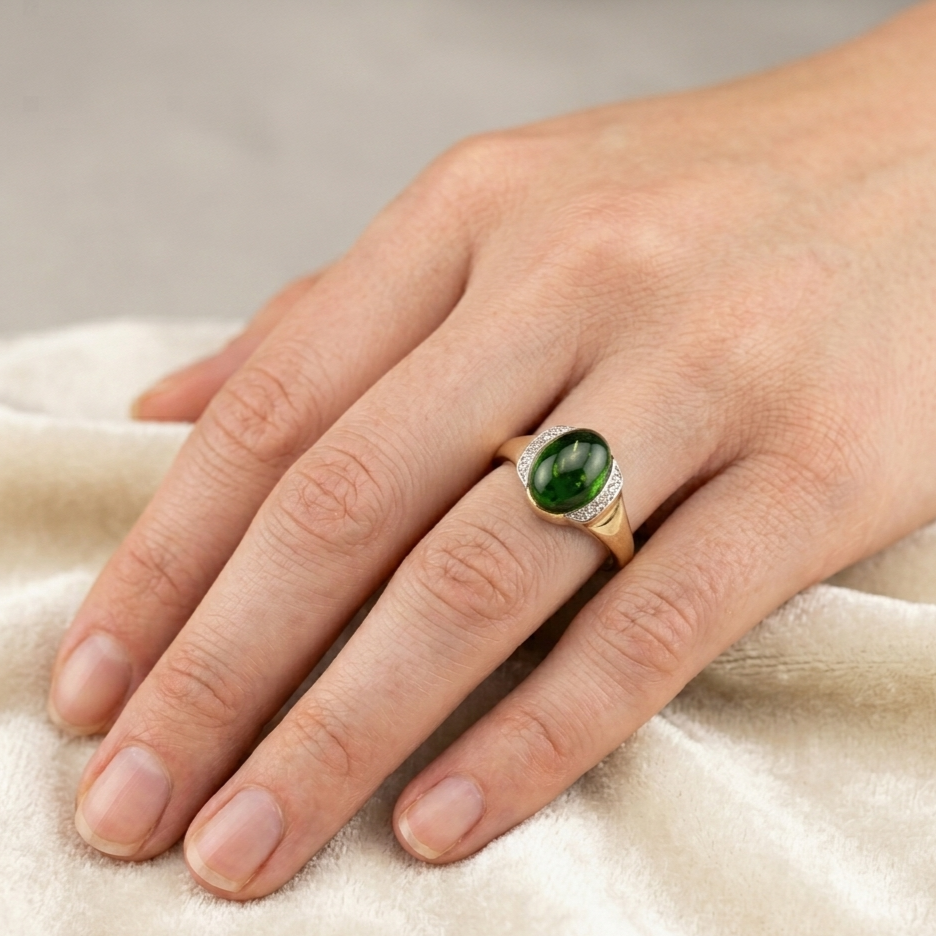 Ring Gold Sogni d'Oro 585er Goldring mit Tourmalin und Diamanten