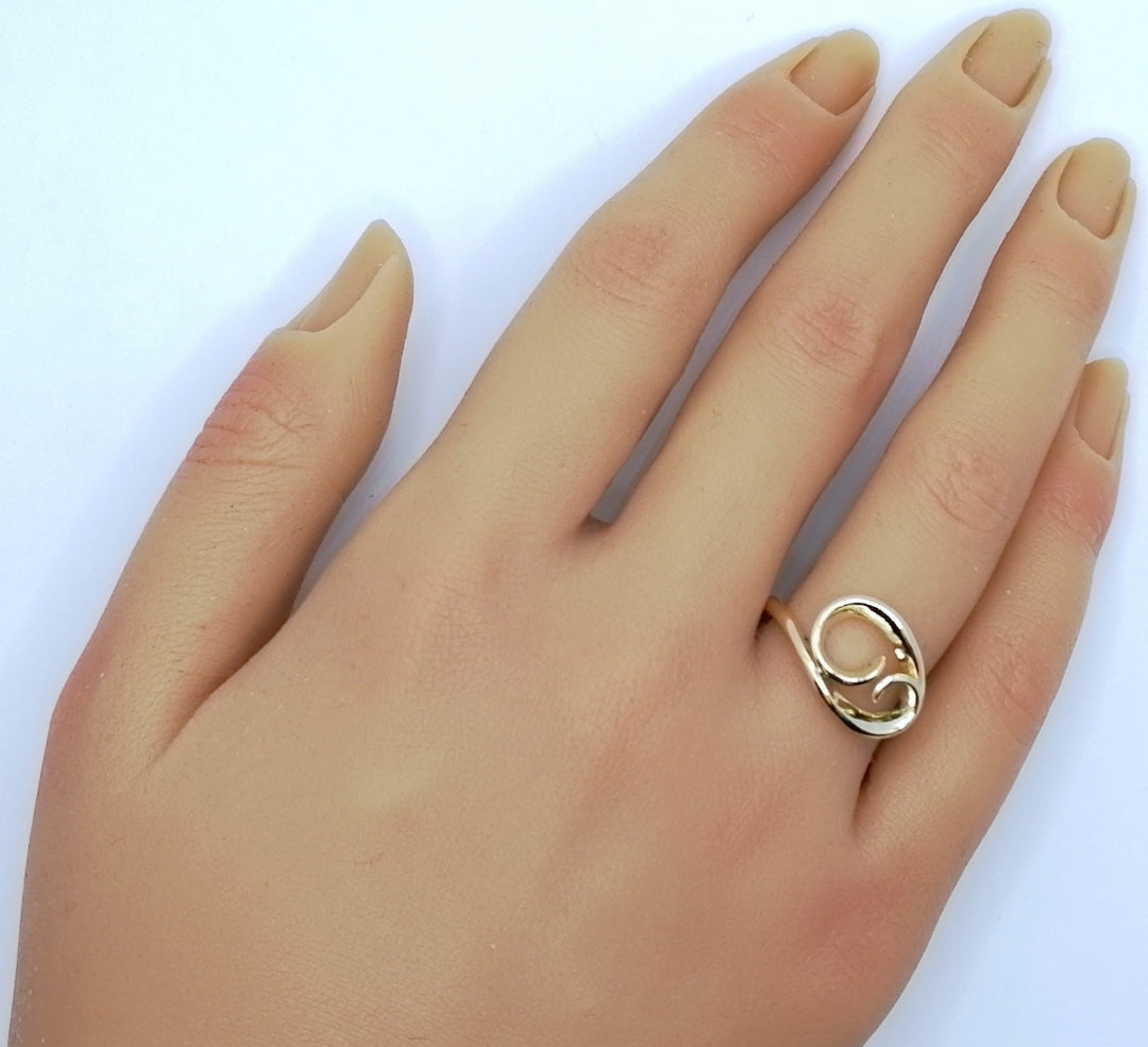 Ring Gold 585er Wellenring Gr. 57