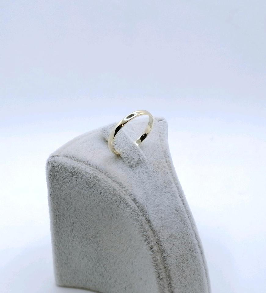 Zarter Gold Bandring, 585er Goldring, Ehering Trauring Gr. 57