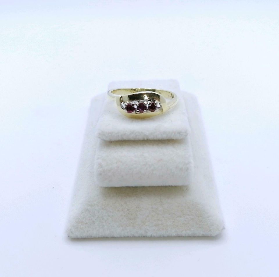 Ring Gold 585er mit Rubinen Gr. 53