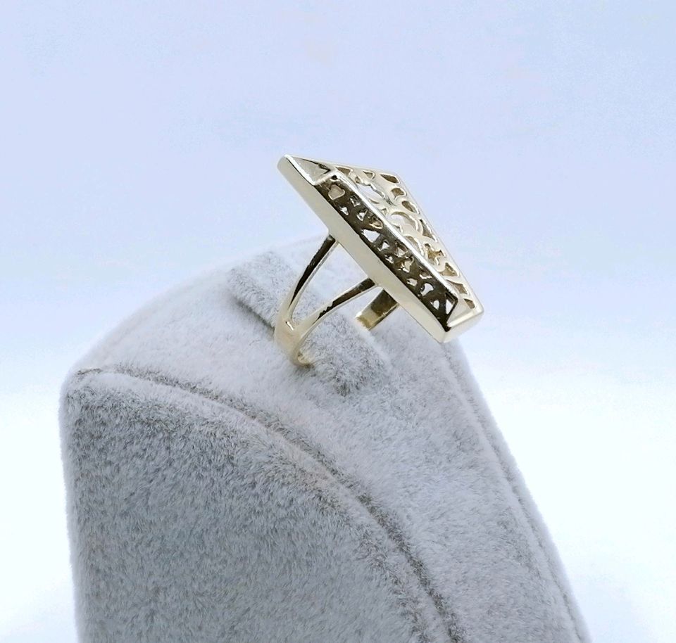 Ring Gold 585er prunkvoll mit Zirkonia Gr. 58