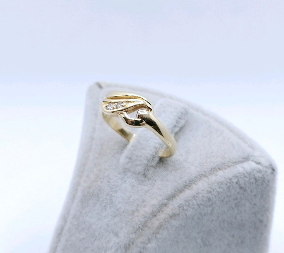 Ring Gold 585 mit Zirkonia Gr. 54