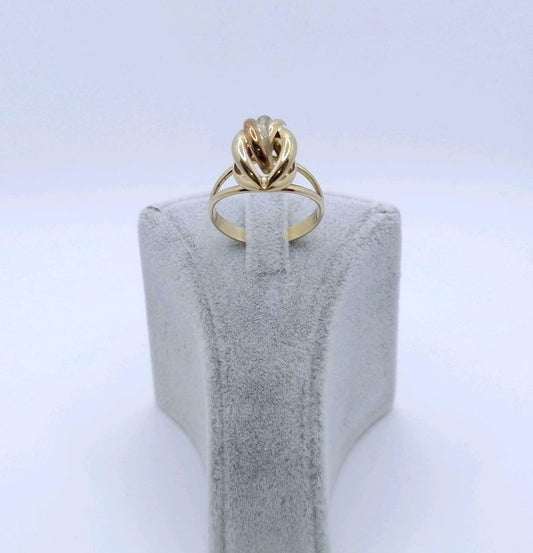 Ring Gold 333er Schleifenring Tricolor