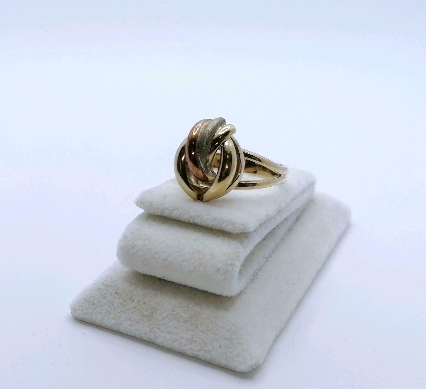 Ring Gold 333er Schleifenring Tricolor