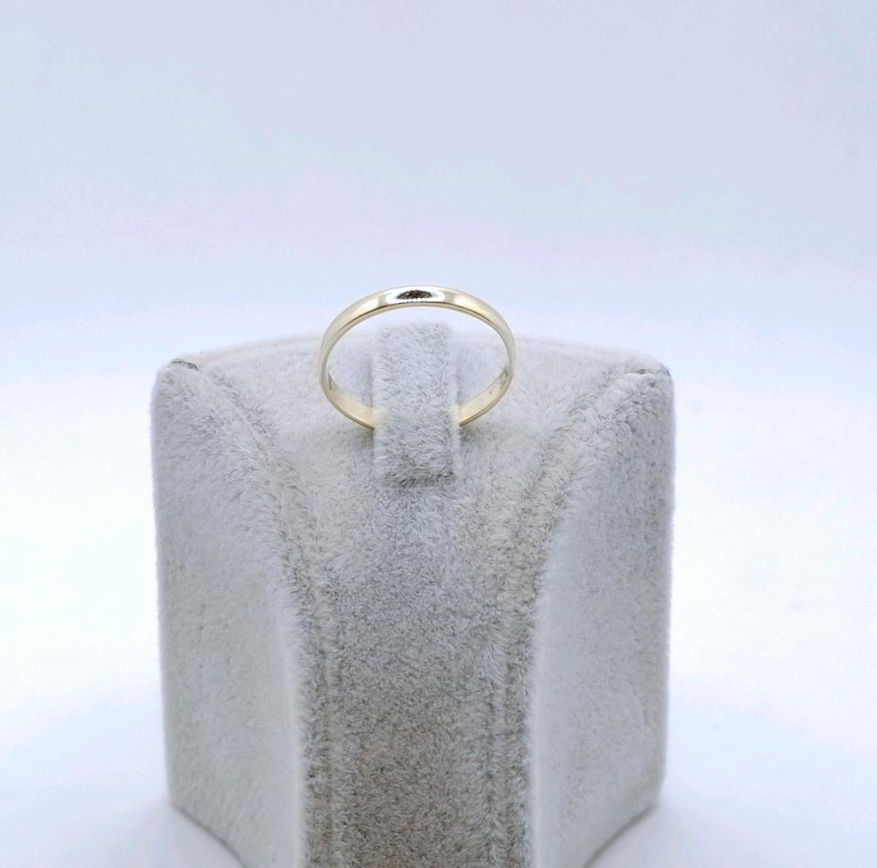 Zarter Gold Bandring, 585er Goldring, Ehering Trauring Gr. 57