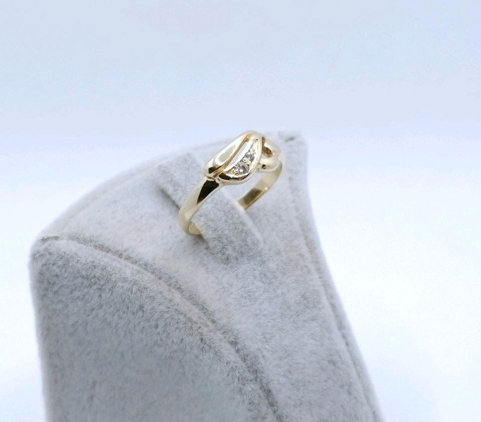 Ring Gold 585 mit Zirkonia Gr. 54