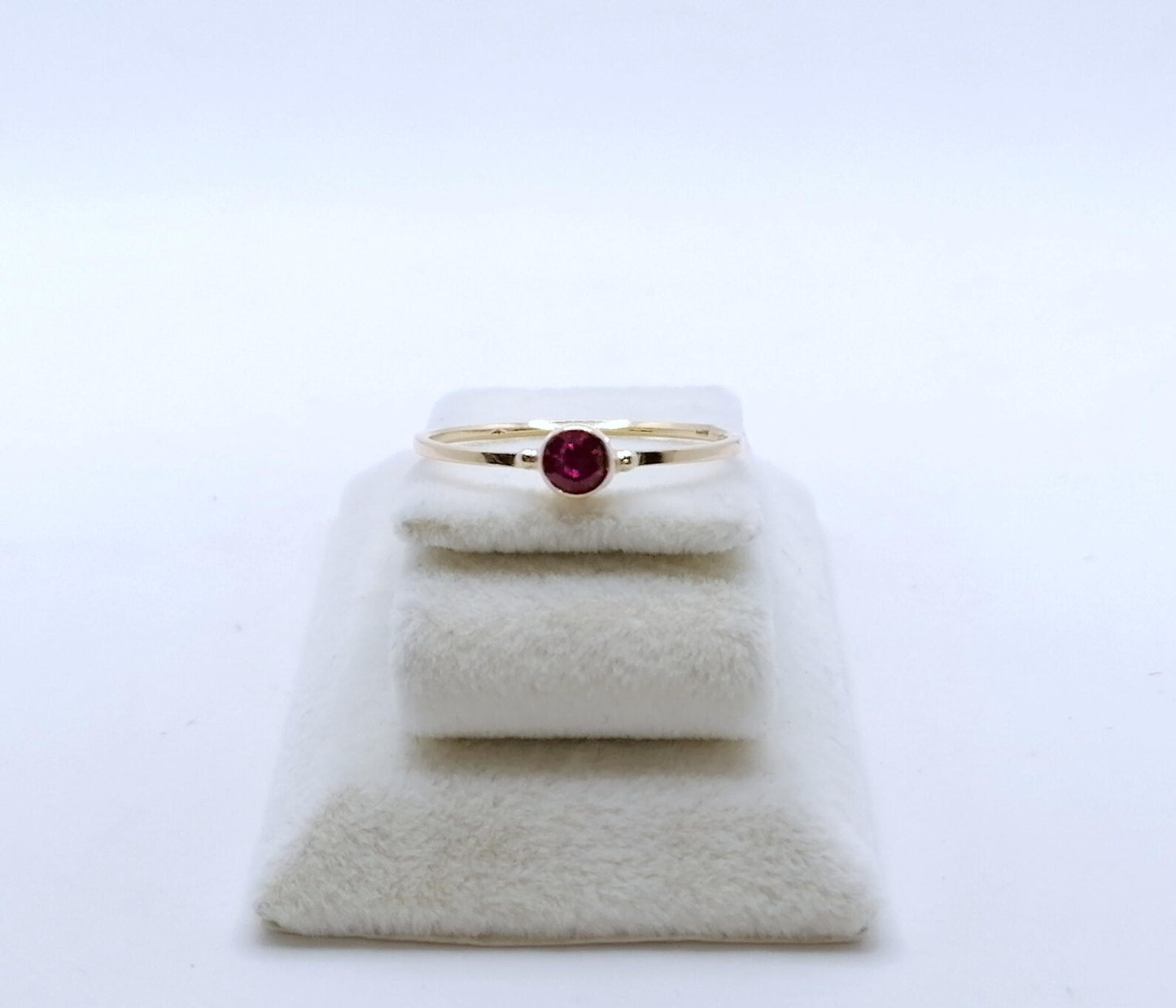 Ring Gold 585er mit Rubin Gr. 60