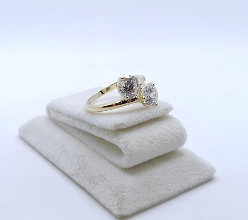 Ring Gold 585er mit Zirkonia Damenring Gr. 57