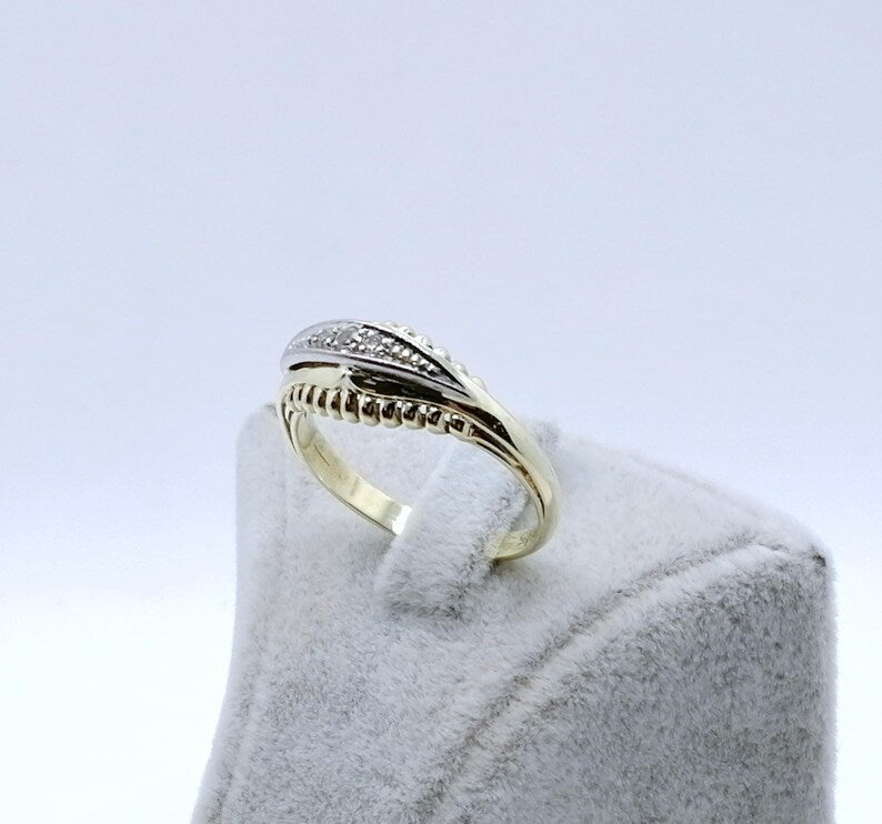 Ring Gold 585er mit funkelnden Brillanten Gr. 63