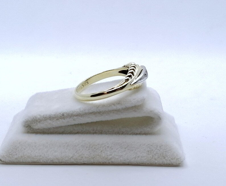 Ring Gold 585er mit funkelnden Brillanten Gr. 63