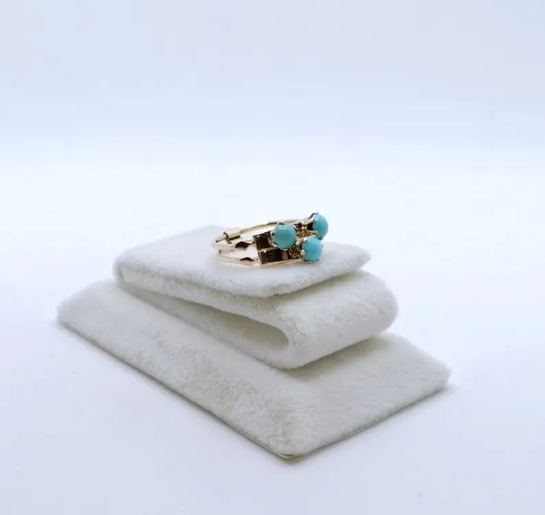 Ring Gold 585er mit Türkissteinen