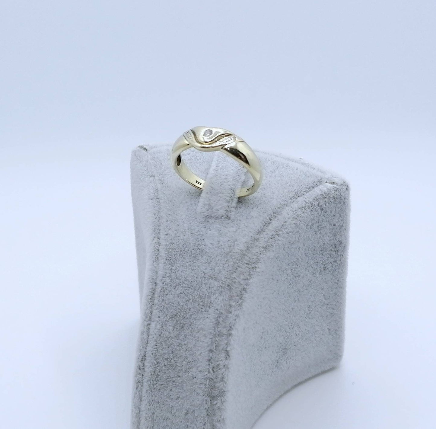 Vintage Ring Gold 585er mit Diamantsplitter